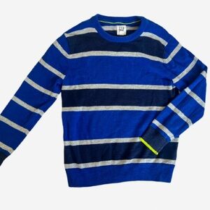 GAP Blue and Gray Crewneck Sweater